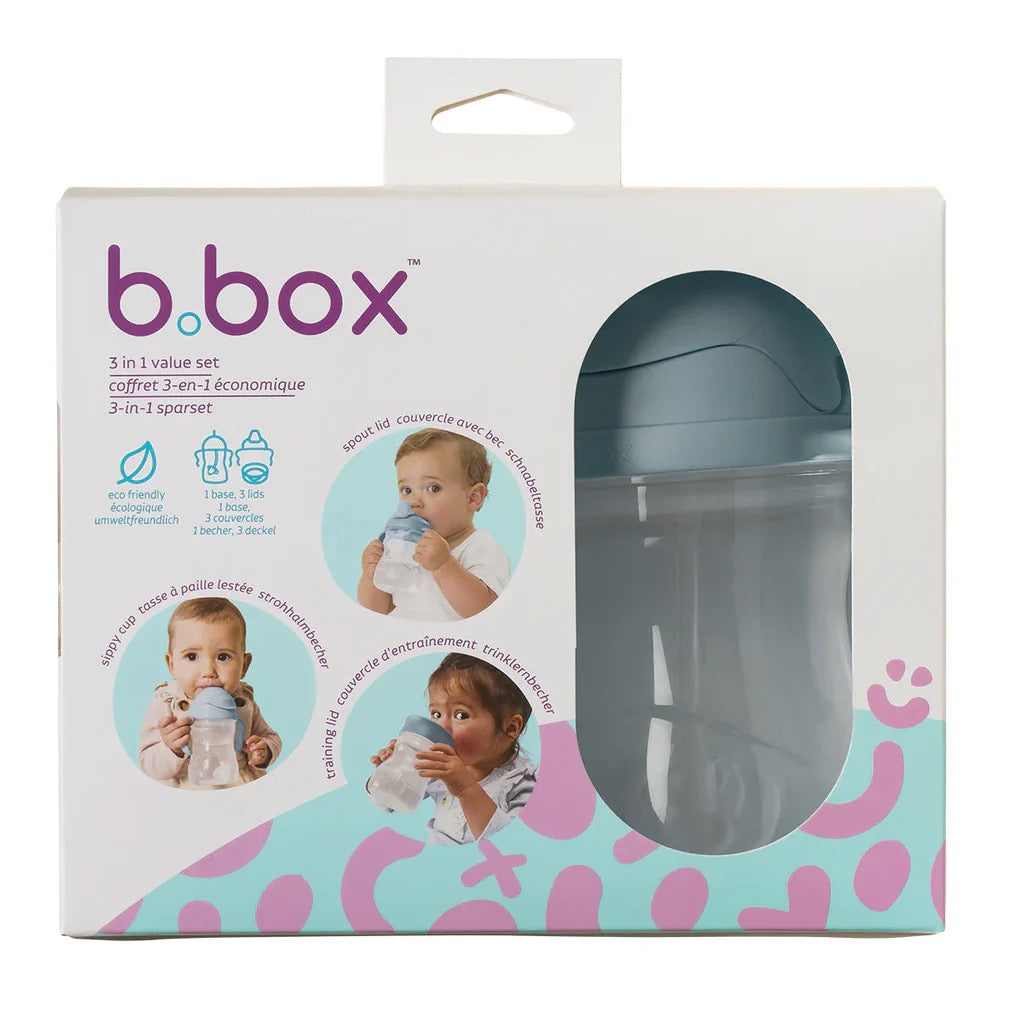 BBox - 3 in 1 Value Drinking Set | Ocean | 240ml BBox - 3 in 1 Value Drinking Set | Ocean | 240ml