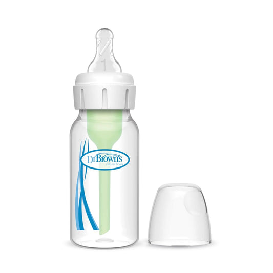 Dr. Brown's - Narrow-Neck Natural Flow Anti-Colic Options + Bottle 120ml Level 1 Nipple — BambiniJO Jordan