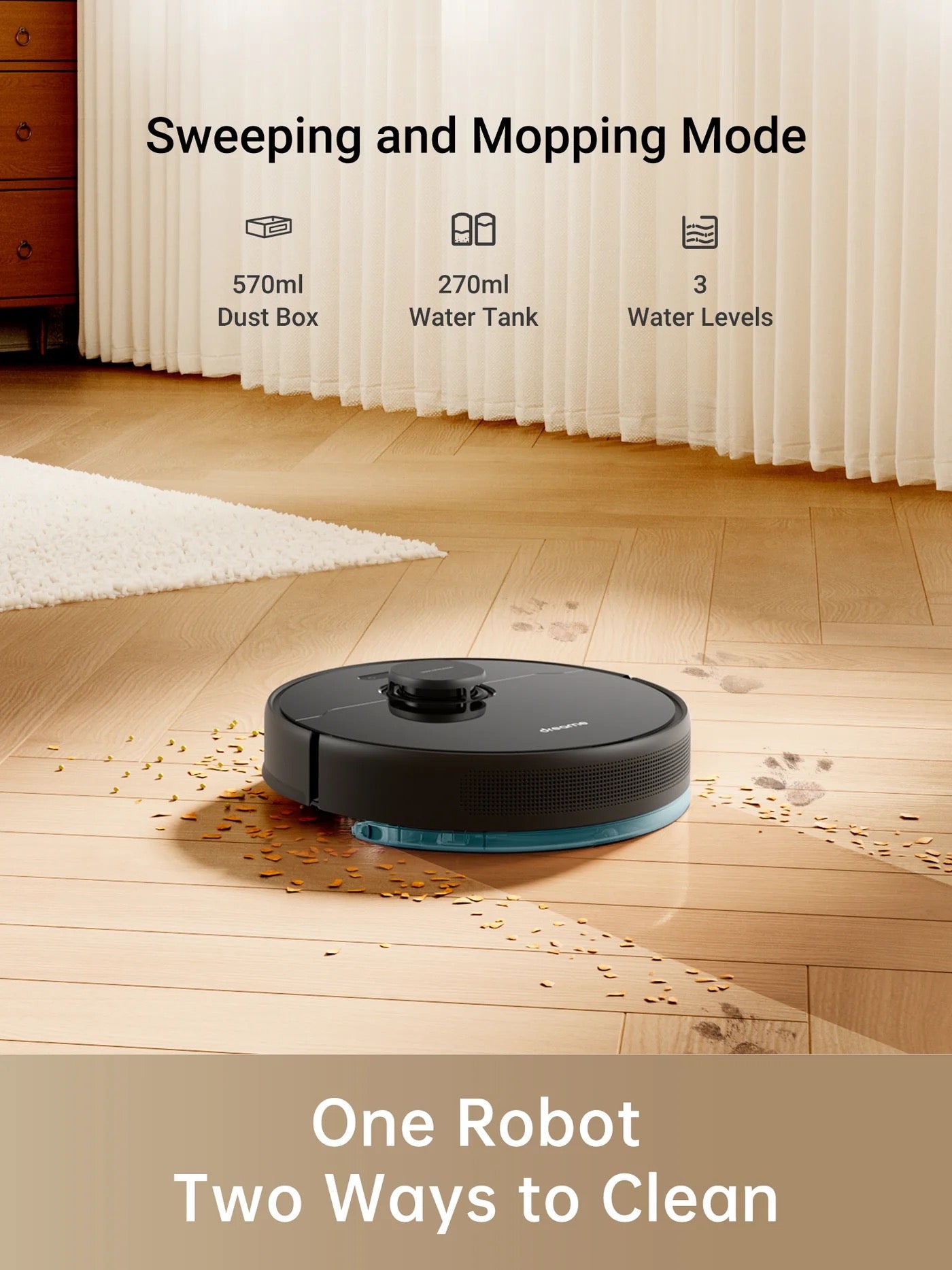 Dreame - DreameBot D9 Max Vacuum - Black Dreame - DreameBot D9 Max Vacuum - Black