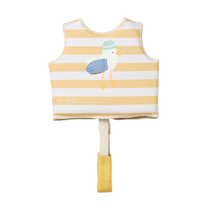 SUNNYLiFE - Float Vest | Sid the Seagull Mustard | 2-3Y