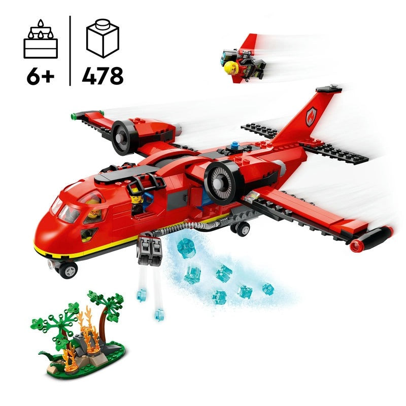 Lego - Fire Rescue Plane | 478 Pcs | 6Y+ Lego - Fire Rescue Plane | 478 Pcs | 6Y+