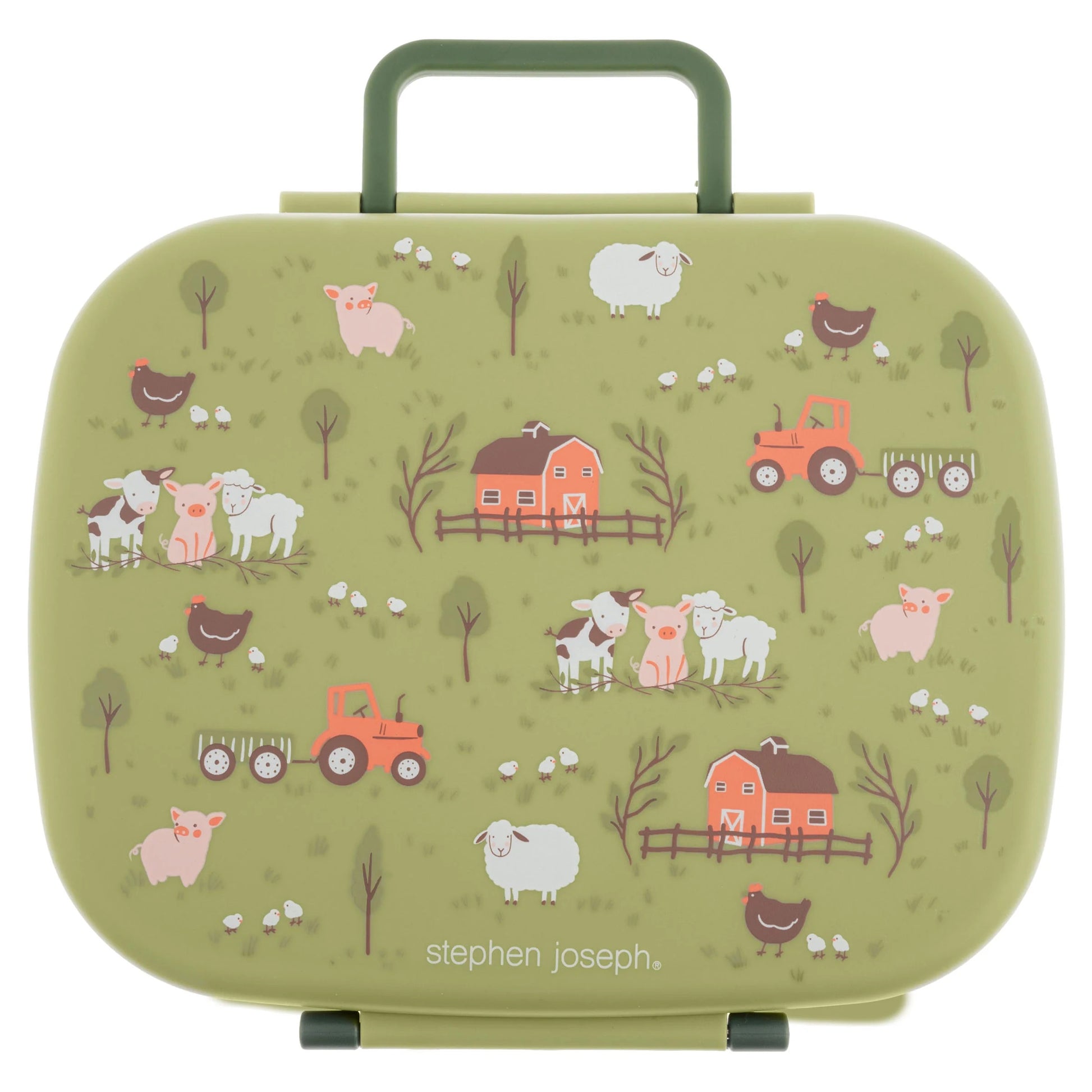 Stephen Joseph - Bento Box with Removable Tray | Farm Stephen Joseph - Bento Box with Removable Tray | Farm