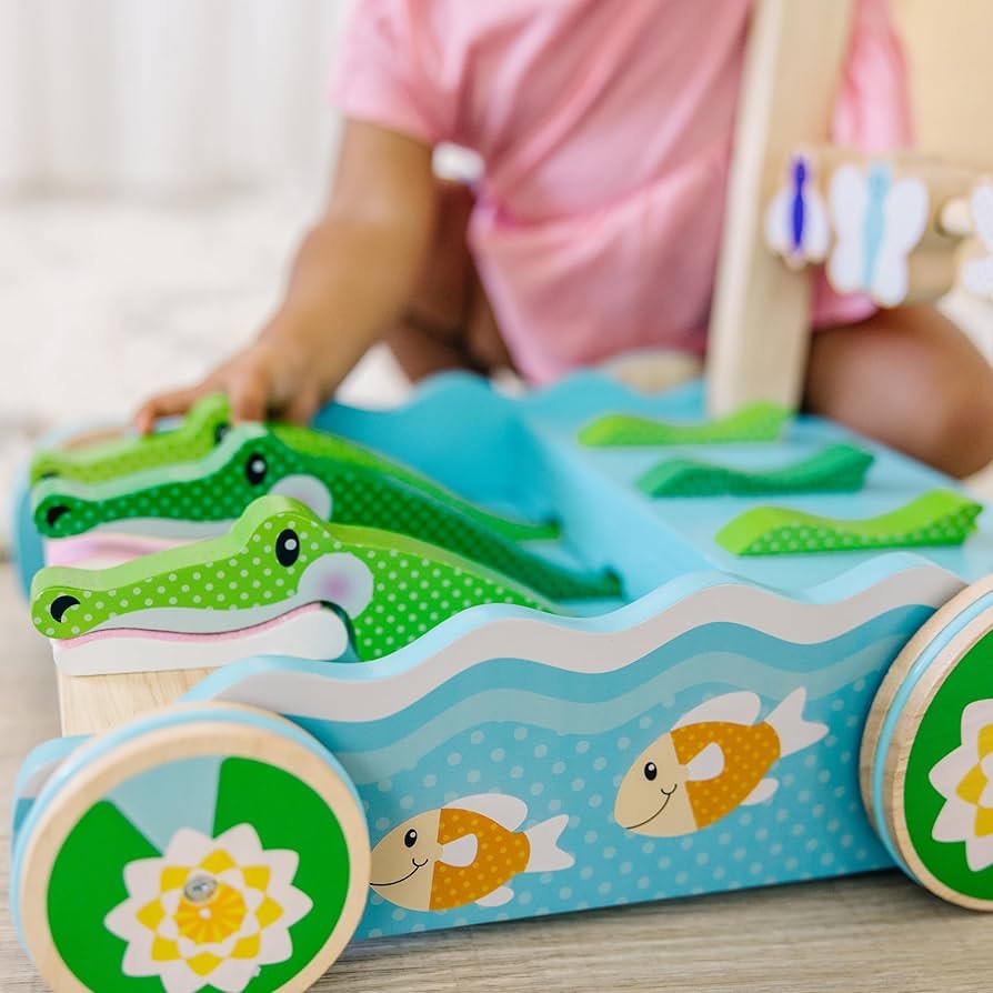 Melissa & Doug - FIRST PLAY - Chomp and Clack Alligator Push Toy | 12M+ Melissa & Doug - FIRST PLAY - Chomp and Clack Alligator Push Toy | 12M+