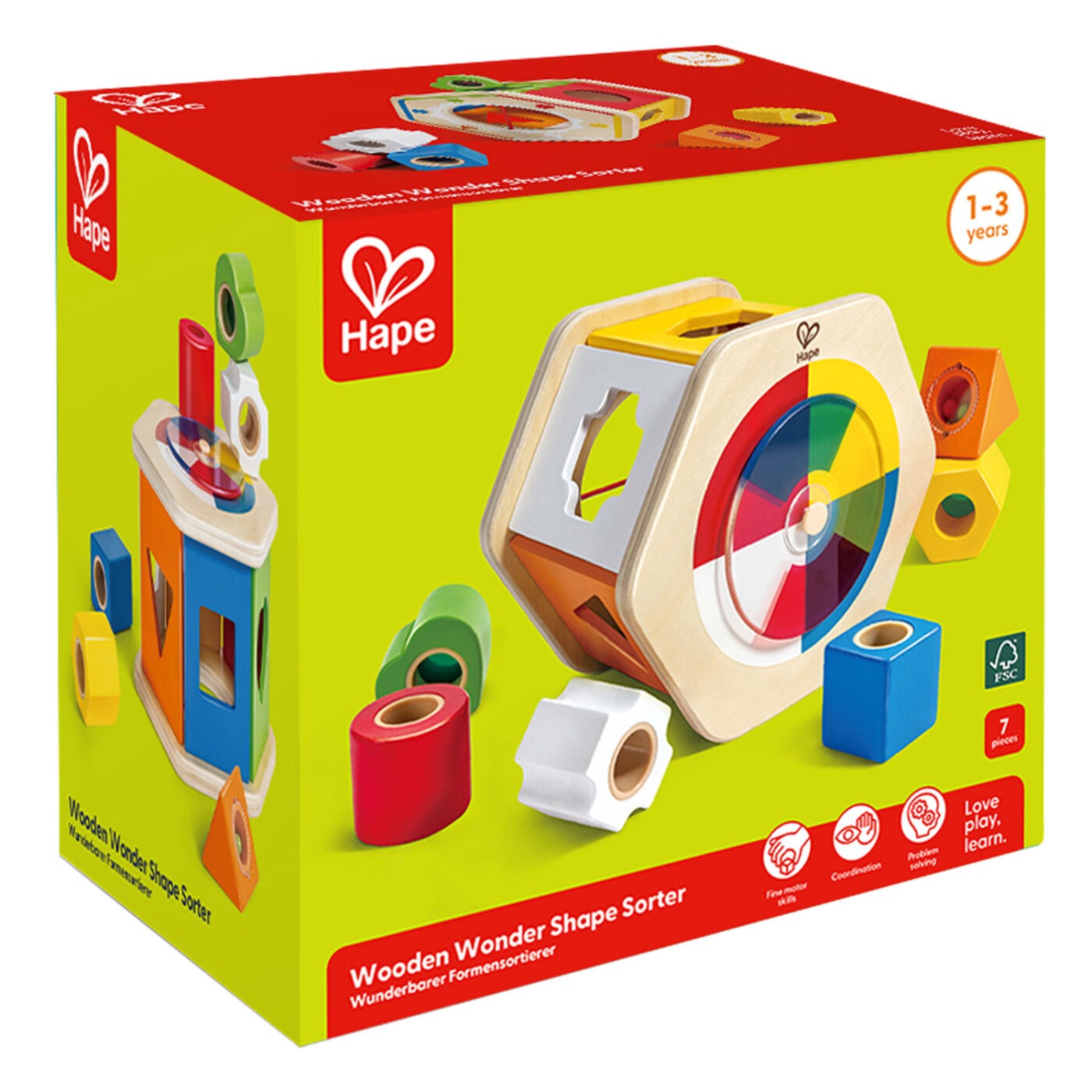 Hape - Wooden Wonder Shape Sorter