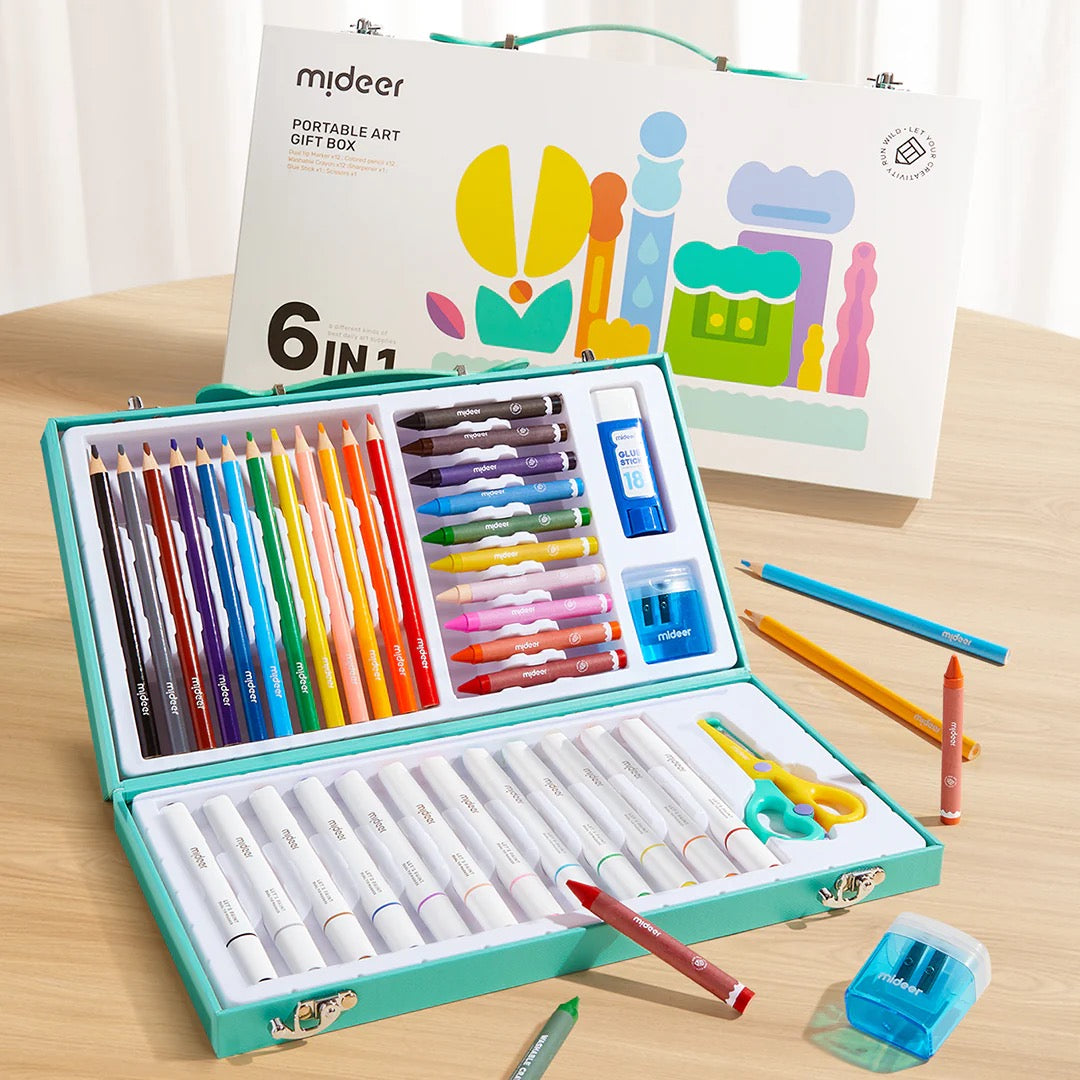 Mideer - Portable Art Gift Box | 6 in 1 Mideer - Portable Art Gift Box | 6 in 1