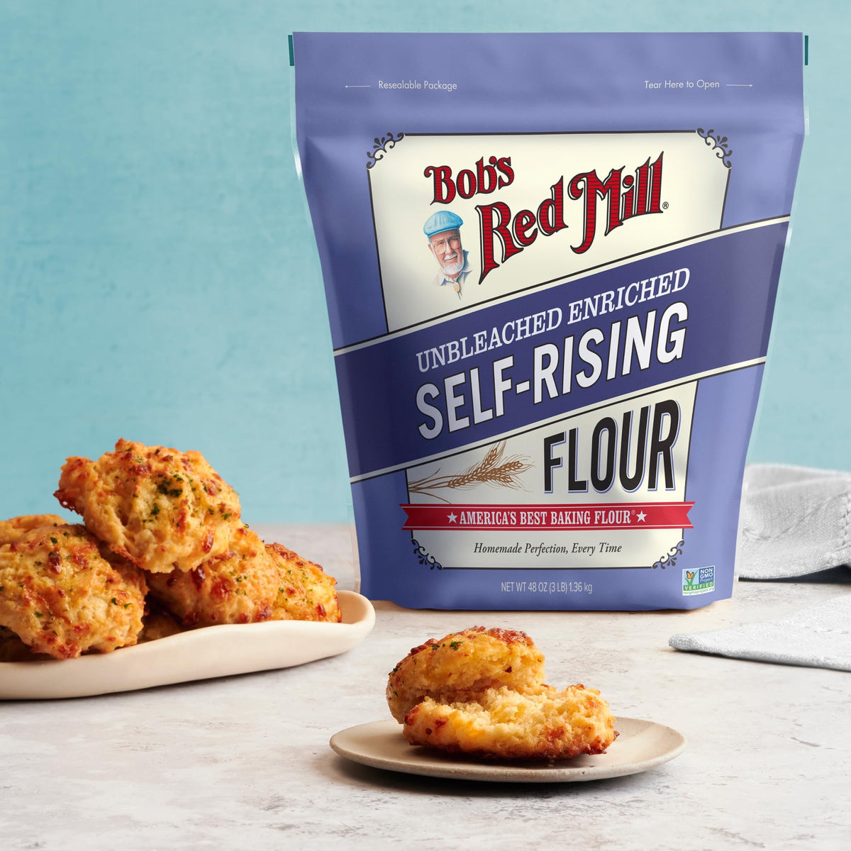Bob's Red Mill - Unbleached Self Rising Flour | 1.36kg Bob's Red Mill - Unbleached Self Rising Flour | 1.36kg