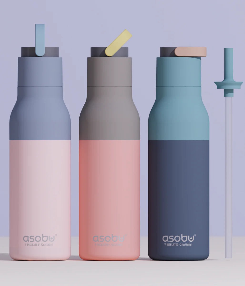 Asobu - Metro Insulated Bottle | Pastel Blue Special Edition | 650ml Asobu - Metro Insulated Bottle | Pastel Blue Special Edition | 650ml