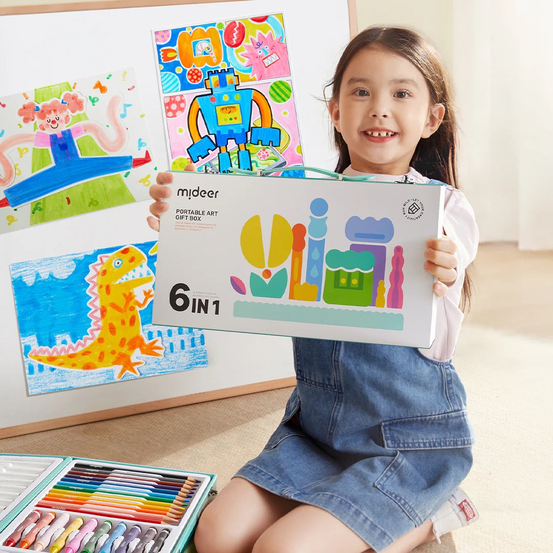 Mideer - Portable Art Gift Box | 6 in 1 Mideer - Portable Art Gift Box | 6 in 1