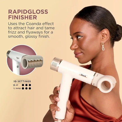 Shark - مجفف شعر عالي السرعة ومزود بوظيفة SpeedStyle Finisher