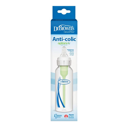 Dr. Brown's - Narrow-Neck Natural Flow Anti-Colic Options + Bottle | 250ml | Level 1 Nipple