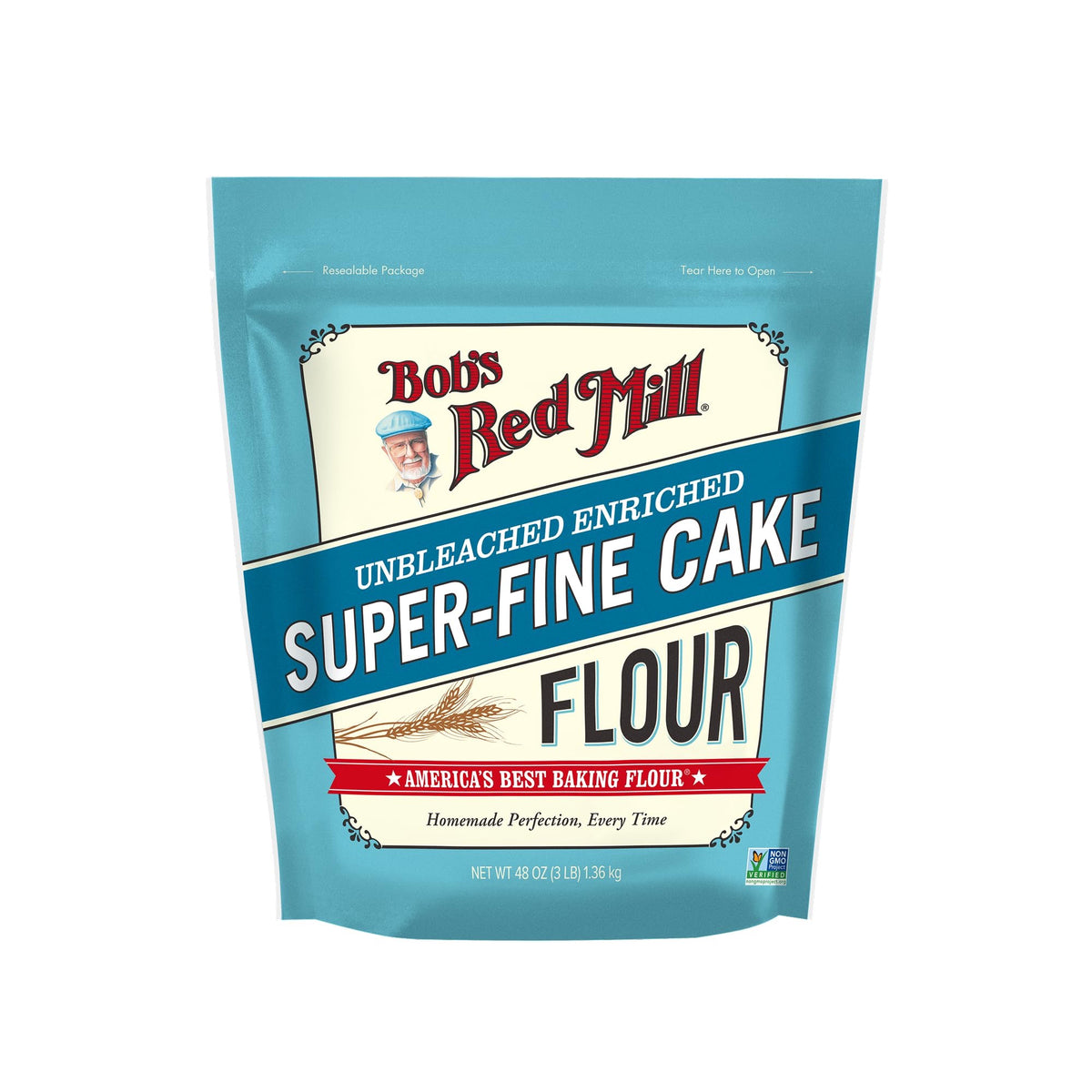 Bob's Red Mill - Unbleached Super Fine Cake Flour | 1.360kg Bob's Red Mill - Unbleached Super Fine Cake Flour | 1.360kg