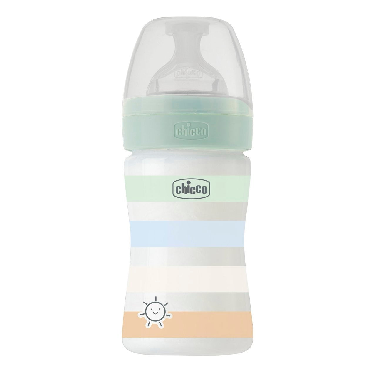Chicco - Well Being Anti-Colic Bottle | Slow Flow | 150 ml | Green Chicco - Well Being Anti-Colic Bottle | Slow Flow | 150 ml | Green