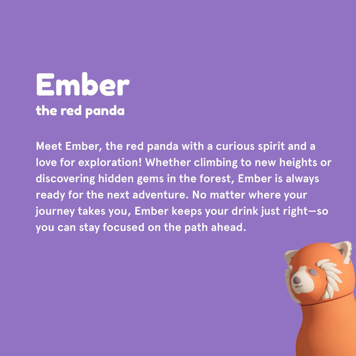 Asobu - Red Panda Bestie Insulated Bottle | 500ml Asobu - Red Panda Bestie Insulated Bottle | 500ml