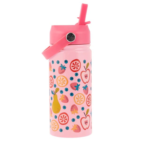Stephen Joseph - Insulated Stainless Steel Bottle With Handle | 415ml | Fruit Stephen Joseph - Insulated Stainless Steel Bottle With Handle | 415ml | Fruit