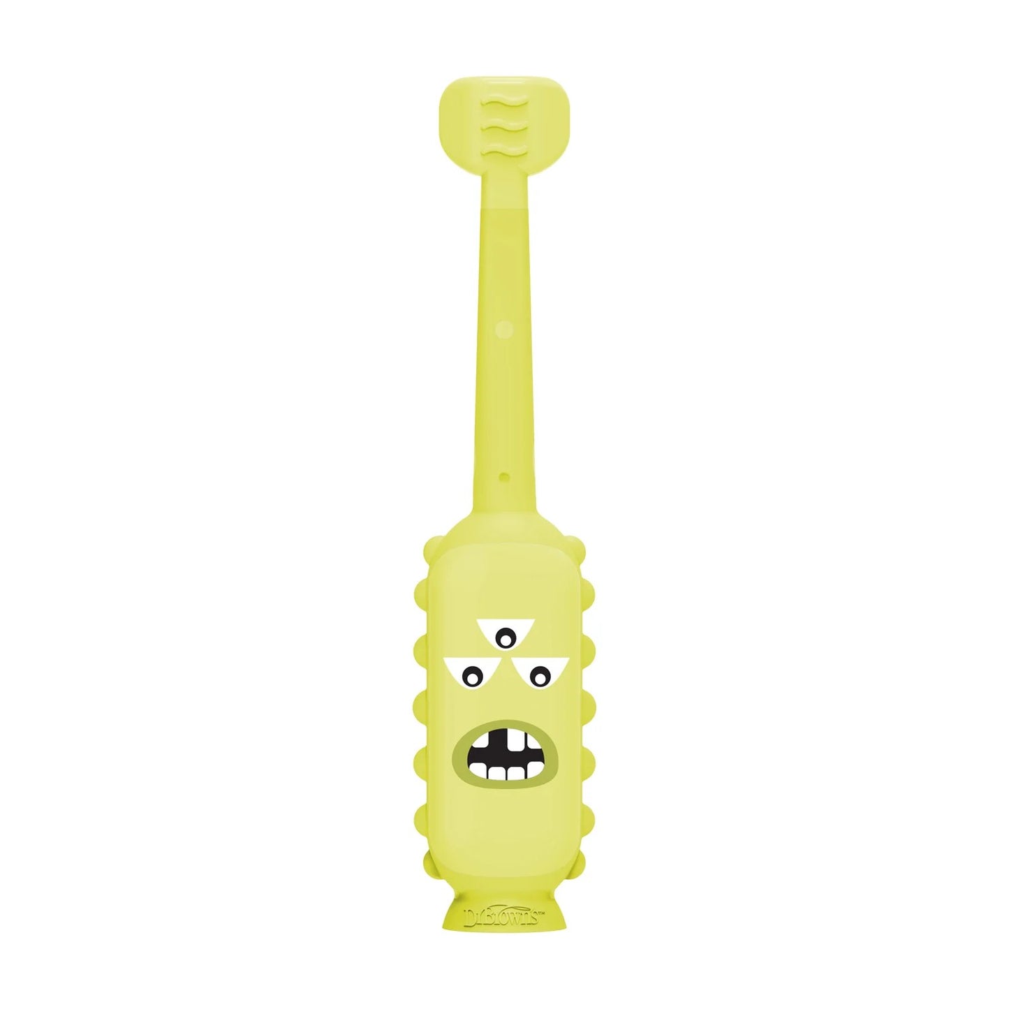 Dr Brown's - ToothScrubber™ Toddler Monster Toothbrush | 1-4Y | Green