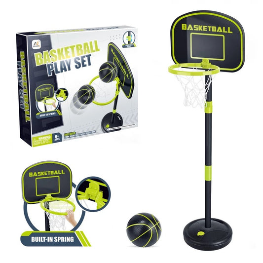 Aojie Sport - Basketball Adjustable Height Set w 4.5" Ball | Ages 6+
