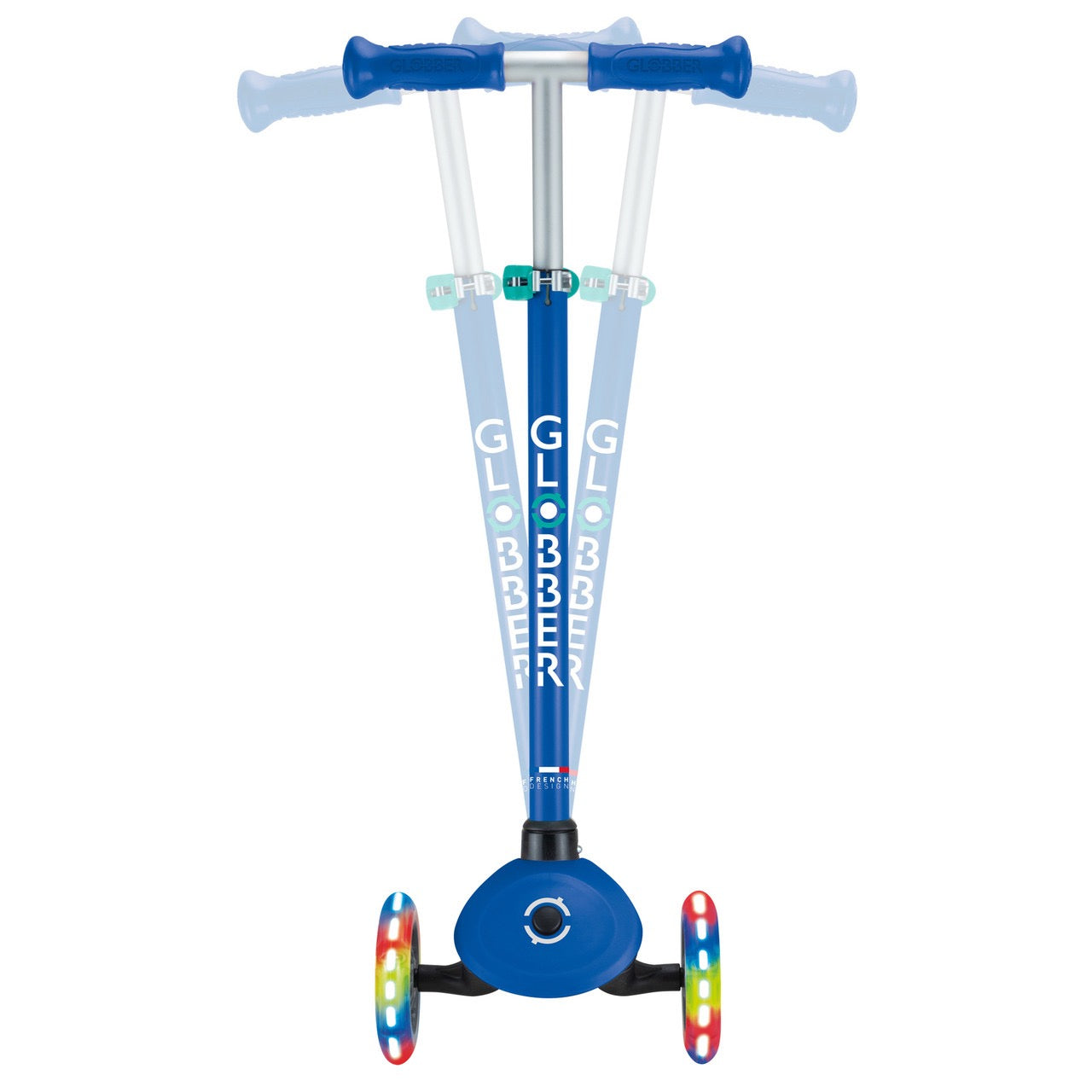 Globber - Primo Lights Scooter v2 | Navy Blue | 6Y+