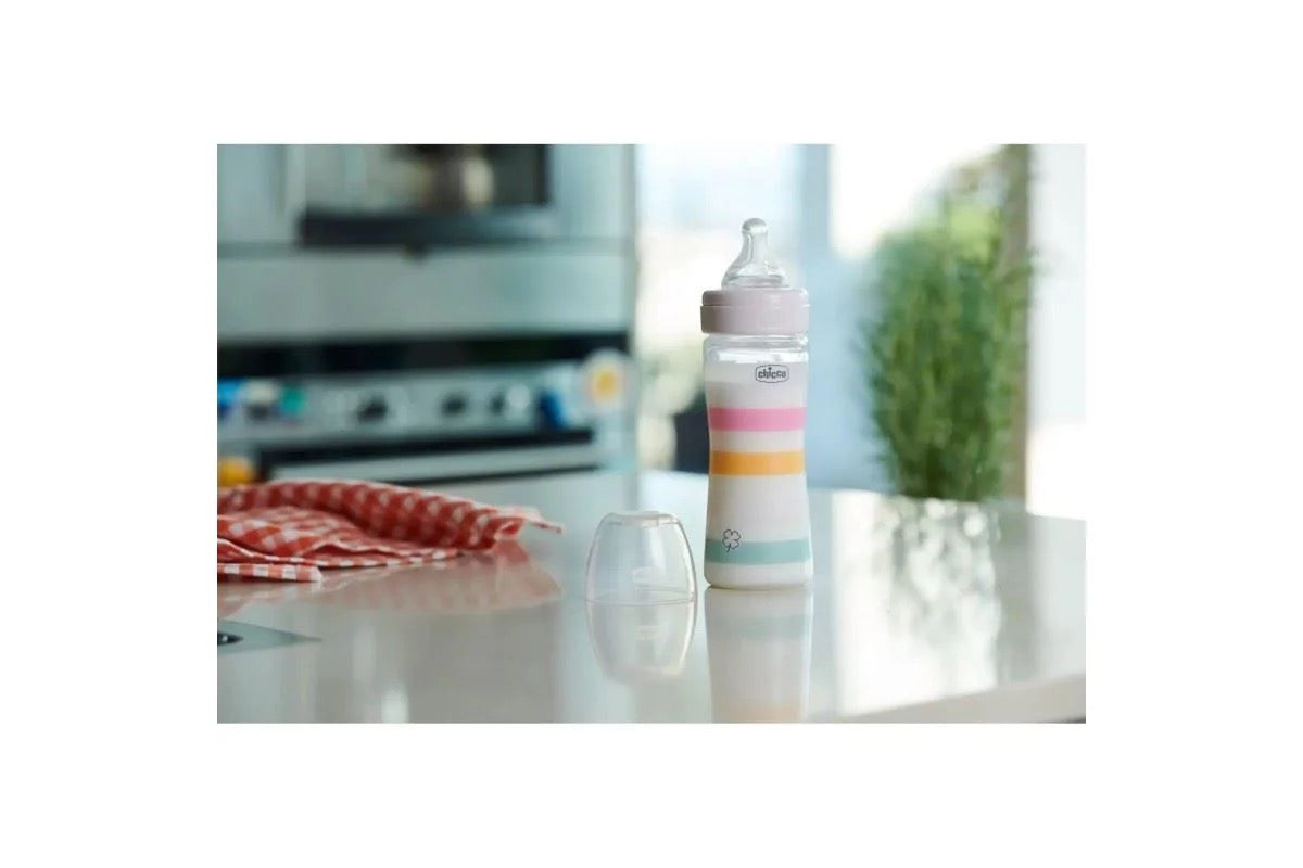 Chicco - Well Being Anti-Colic Bottle | Medium Flow | 250 ml | White