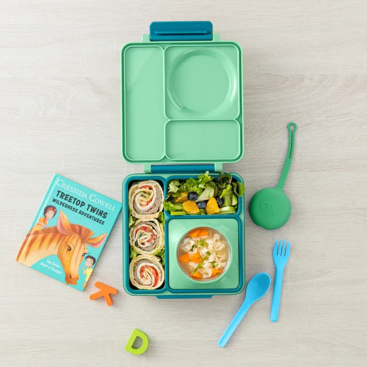 OmiePod | Fork & Spoon Utensil Set | Mint Green OmiePod | Fork & Spoon Utensil Set | Mint Green