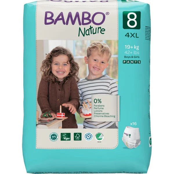 BAMBO Baby Pants Size 8 (19+ Kg) 16 Count