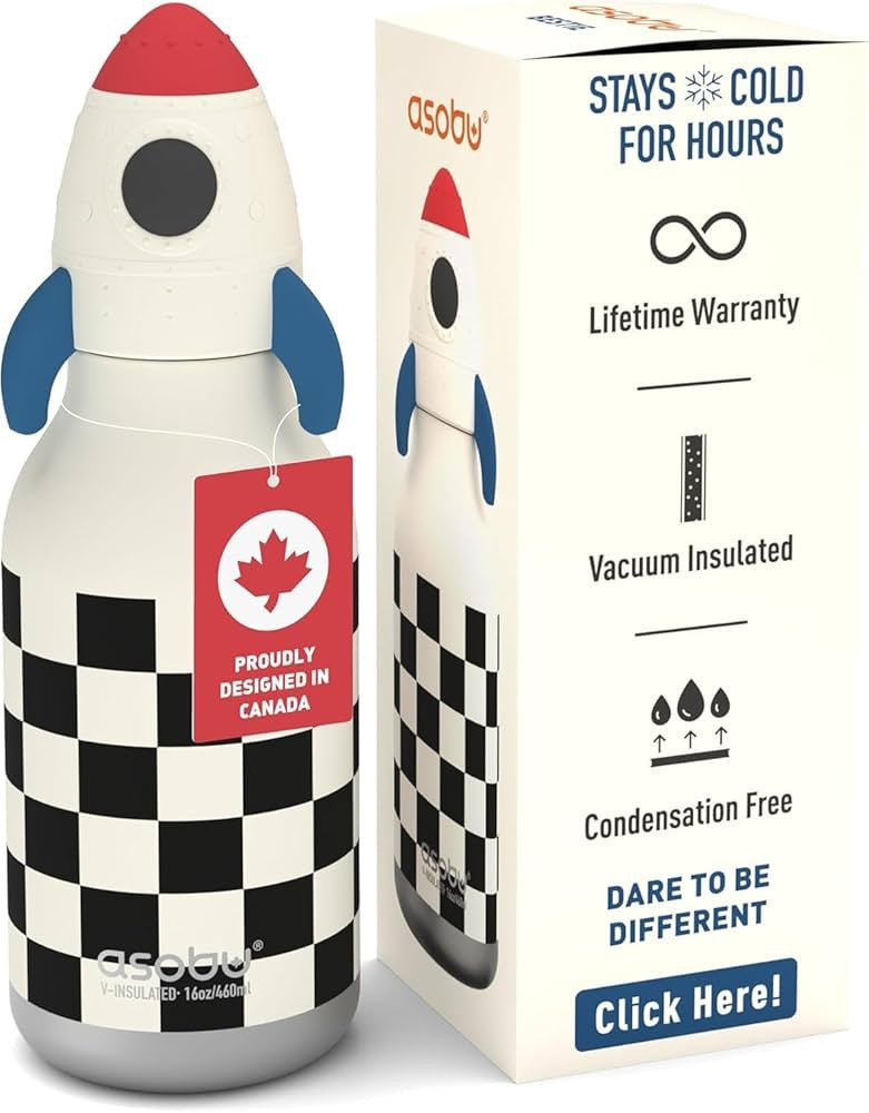 Asobu - Rocketship Bestie Insulated Bottle | 500ml Asobu - Rocketship Bestie Insulated Bottle | 500ml
