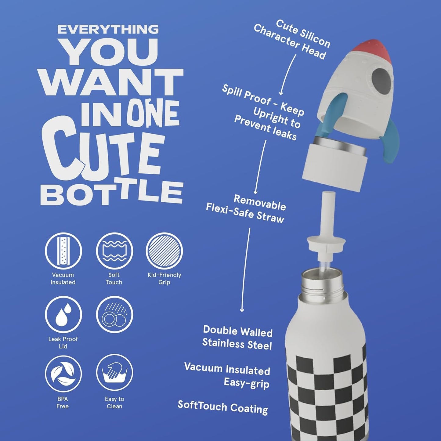 Asobu - Rocketship Bestie Insulated Bottle | 500ml