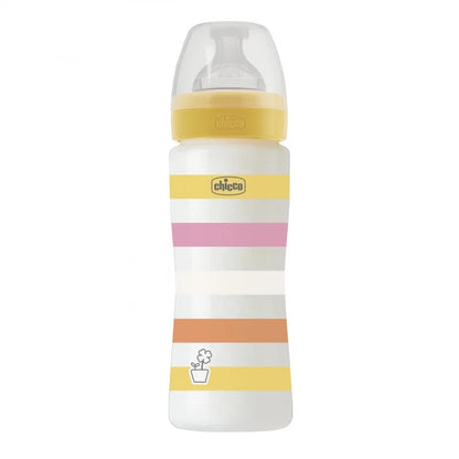 Chicco - Well Being Anti-Colic Bottle | Fast Flow | 330 ml | Yellow