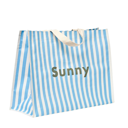 SUNNYLiFE - حقيبة الشاطئ La Mer Med Blue Stripe