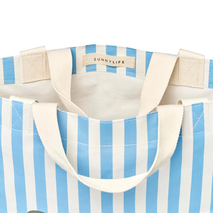 SUNNYLiFE - حقيبة الشاطئ La Mer Med Blue Stripe