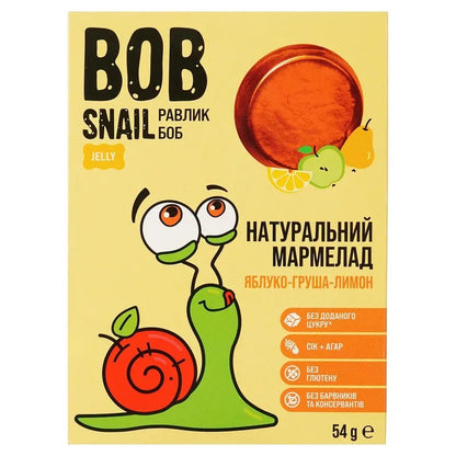 Bob Snail - Apple Pear Lemon Fruit Jellies | 90g