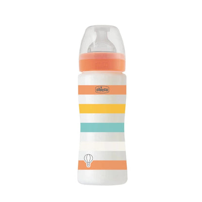 Chicco - Well Being Anti-Colic Bottle | Fast Flow | 330 ml | Orange