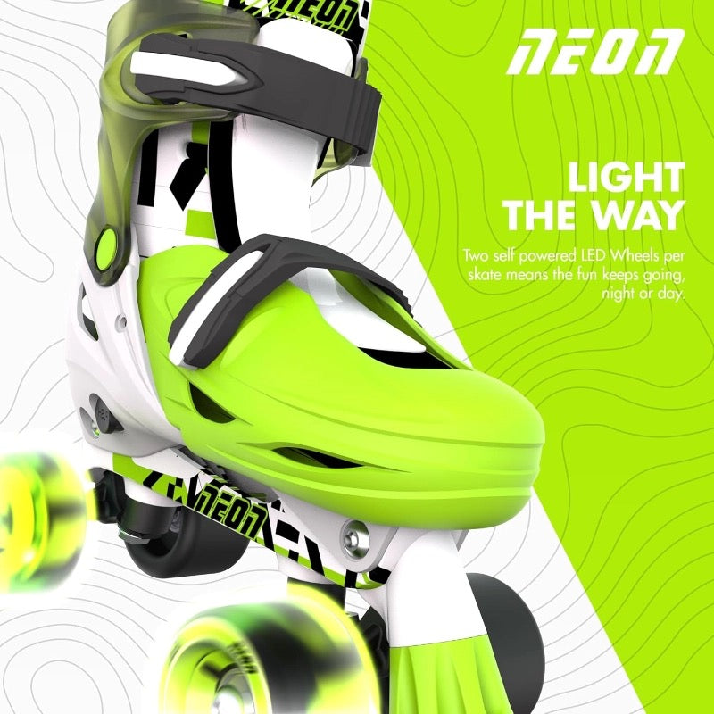 Yvolution - Neon Combo Skates 2-in-1 | Green | 3-6 Years Yvolution - Neon Combo Skates 2-in-1 | Green | 3-6 Years