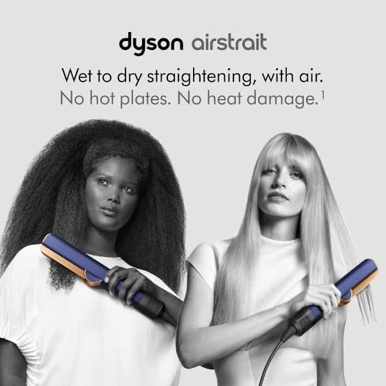 دايسون - مملس الشعر Airstrait™ | سيراميك أبريكوت/توباز دايسون - مملس الشعر Airstrait™ | سيراميك أبريكوت/توباز