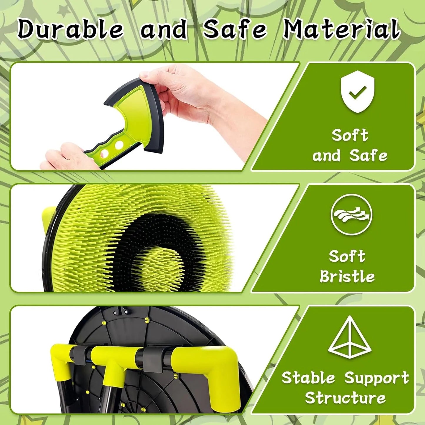 Aojie Sport - 18" Target Set | 3 Axes, 3 Spiral Darts, 6 Darts, 1 Bow, 5 Arrows & Quiver| Ages 6+ (Copy)