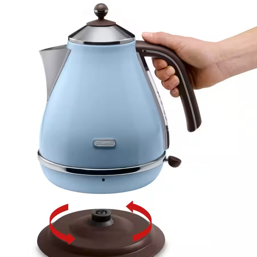 De'Longhi - Icona Vintage Electric Kettle | 2000W 1.7L Auto Off De'Longhi - Icona Vintage Electric Kettle | 2000W 1.7L Auto Off