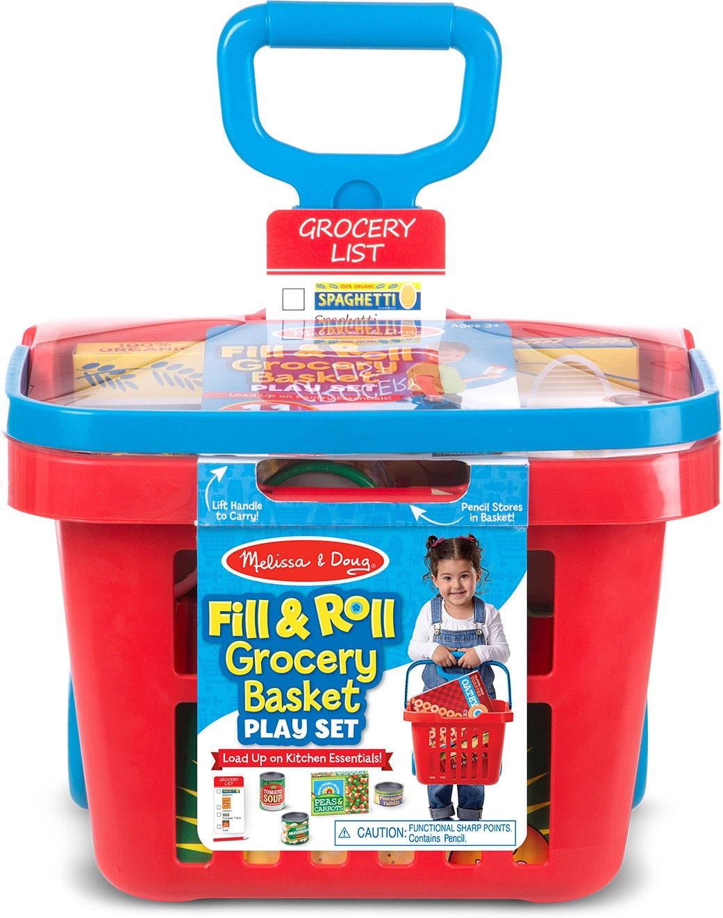 Melissa & Doug - ROLLING GROCERY BASKET