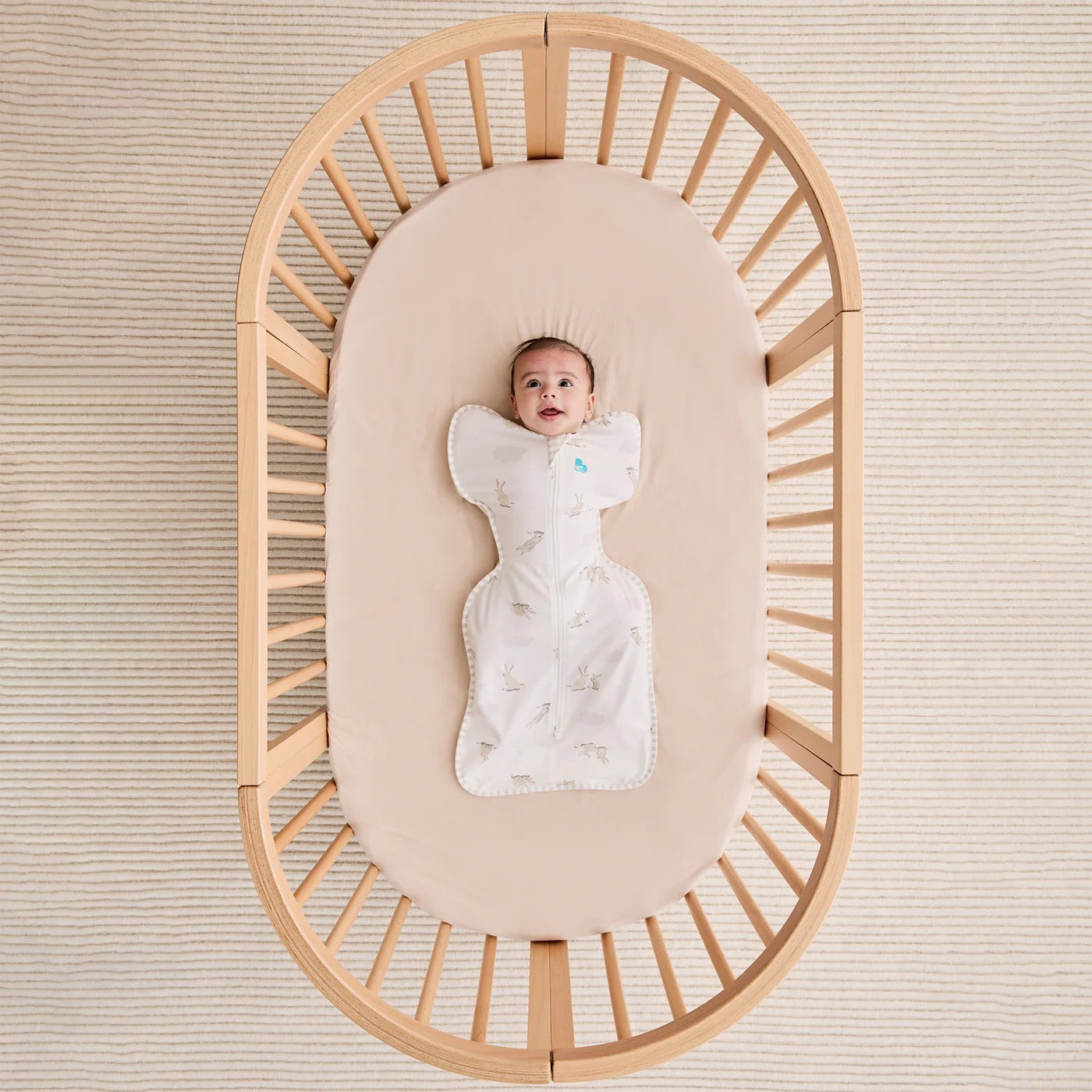 Love To Dream - Swaddle Up™ Original 1.0 TOG Cloud Bunnies - Medium Love To Dream - Swaddle Up™ Original 1.0 TOG Cloud Bunnies - Medium