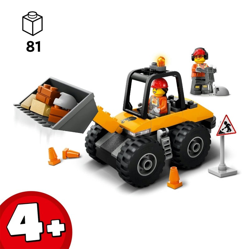 Lego - Yellow Construction Wheel Loader | 81 Pcs | 4Y+
