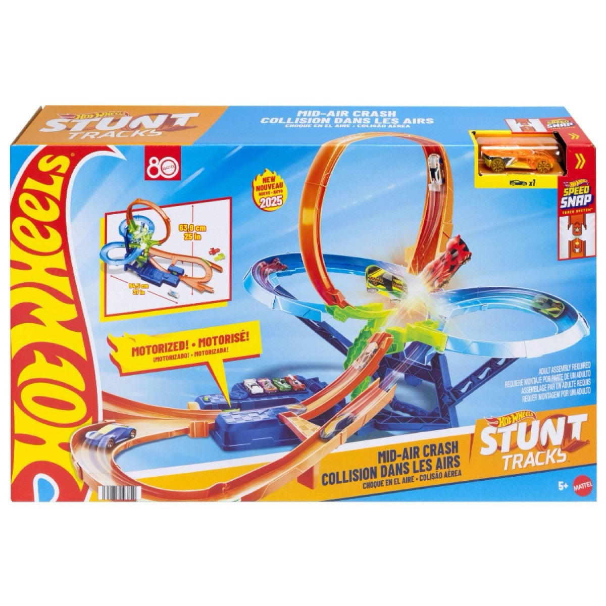 Hot Wheels - Stunt Tracks Toy Race Car & Track Set