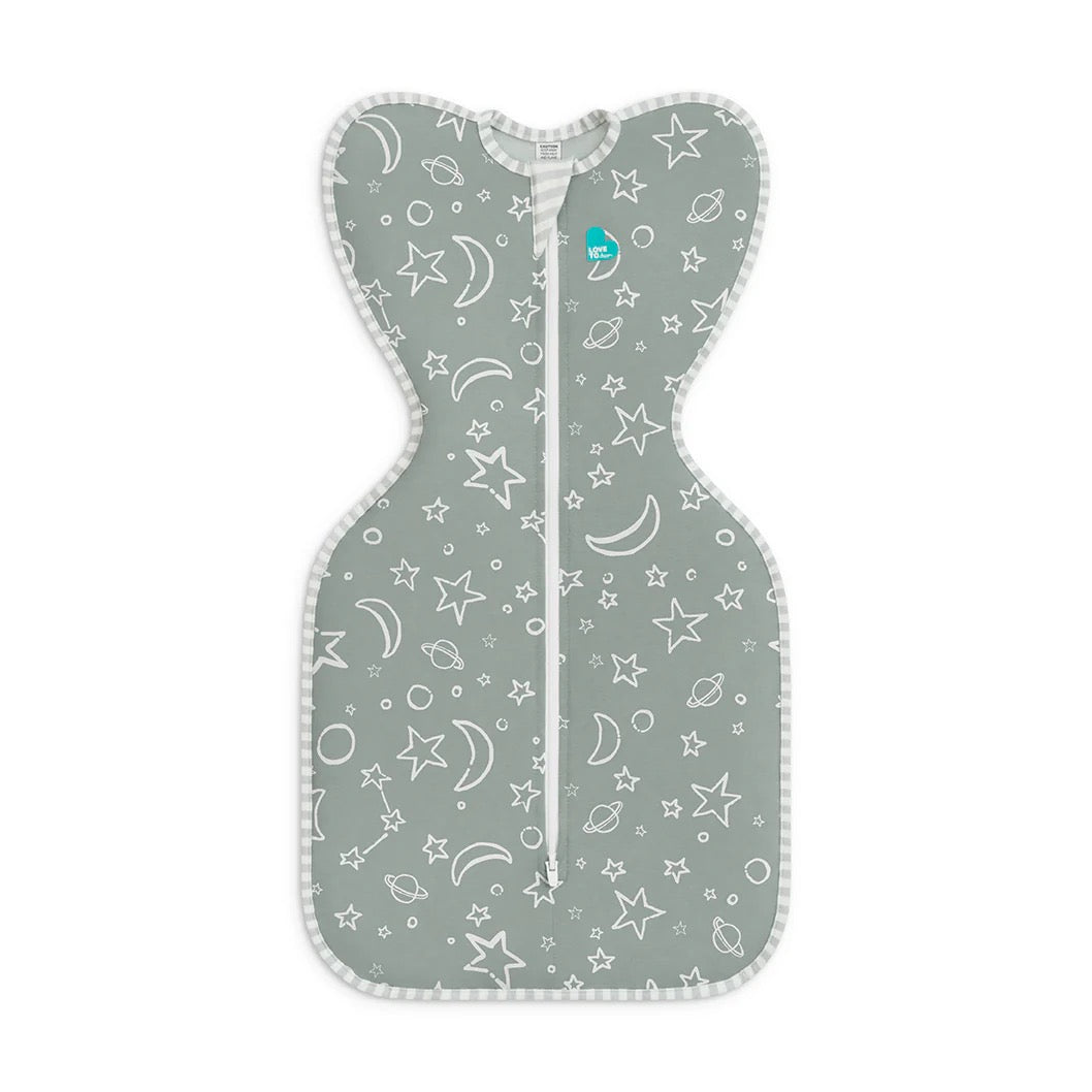 Love To Dream - Swaddle Up™ Original 1.0 TOG Stars & Moon - Olive - Small Love To Dream - Swaddle Up™ Original 1.0 TOG Stars & Moon - Olive - Small