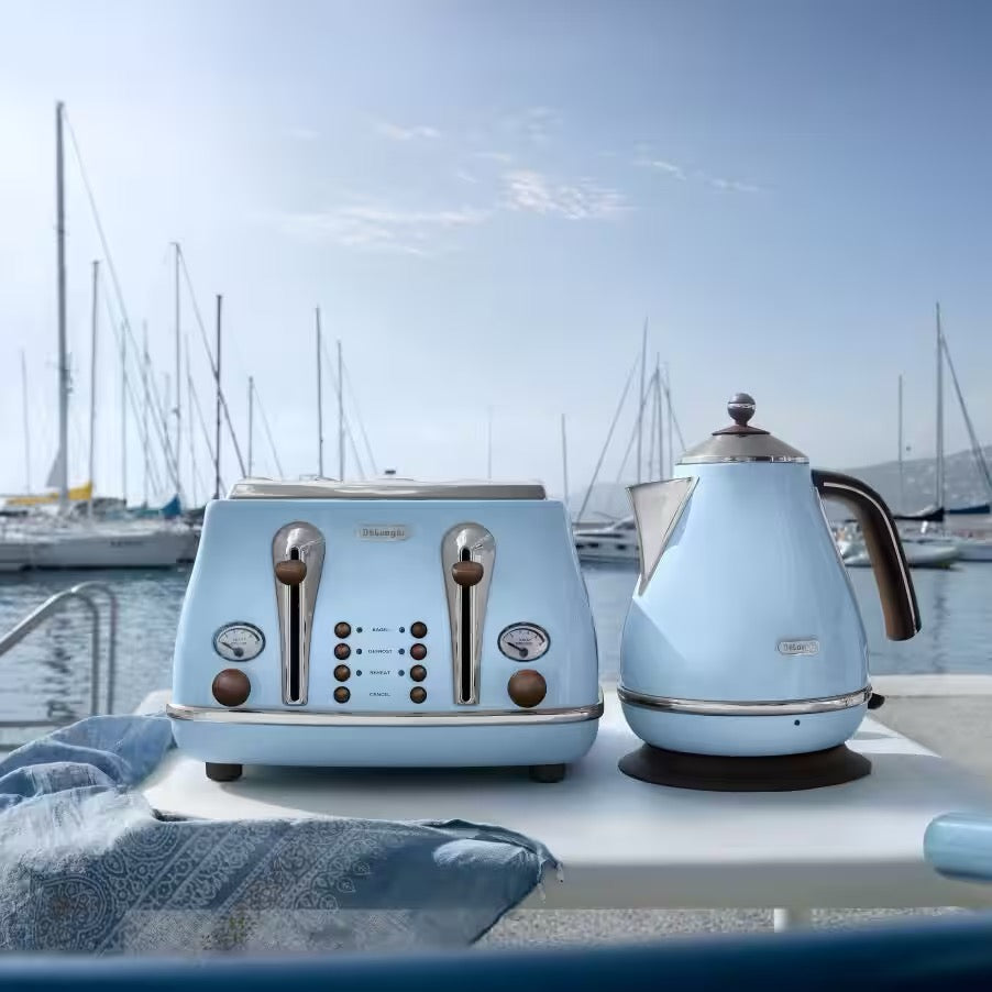 De'Longhi - Icona Vintage Electric Kettle | 2000W 1.7L Auto Off De'Longhi - Icona Vintage Electric Kettle | 2000W 1.7L Auto Off