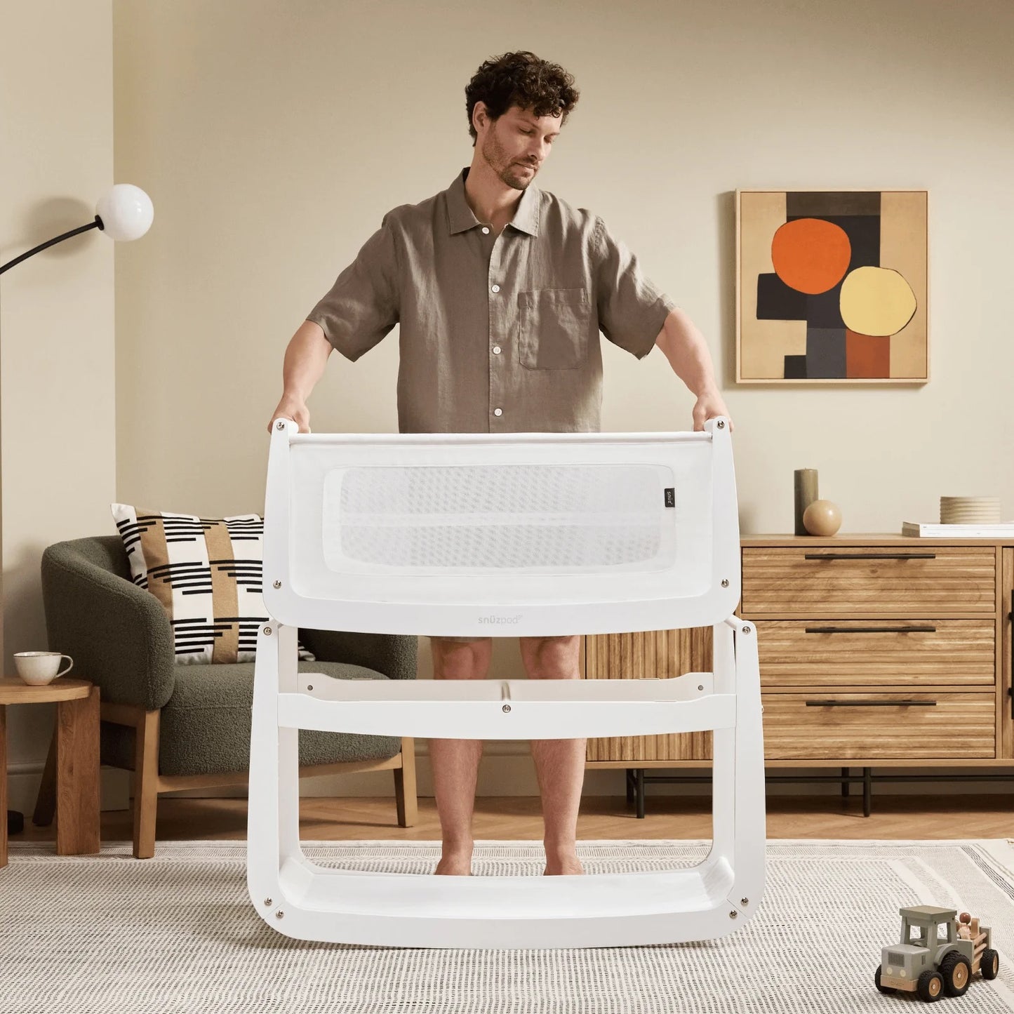 Snuz - SnuzPod5 Bedside Crib | White