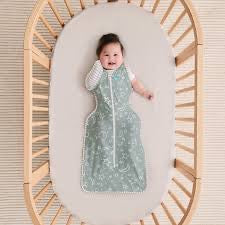 Love To Dream - Swaddle Up™ Original 1.0 TOG Stars & Moon - Olive - Small Love To Dream - Swaddle Up™ Original 1.0 TOG Stars & Moon - Olive - Small