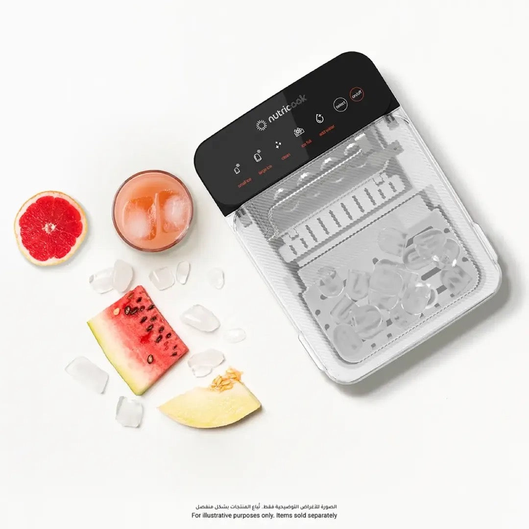 Nutricook - Stainless Steel Icy Bullet Ice Maker with Touch Screen