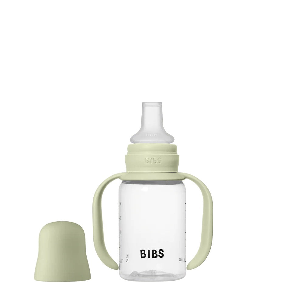 BIBS - زجاجة رضاعة للأطفال مزودة بفوهة | 150 مل | لون أخضر فاتح BIBS - زجاجة رضاعة للأطفال مزودة بفوهة | 150 مل | لون أخضر فاتح