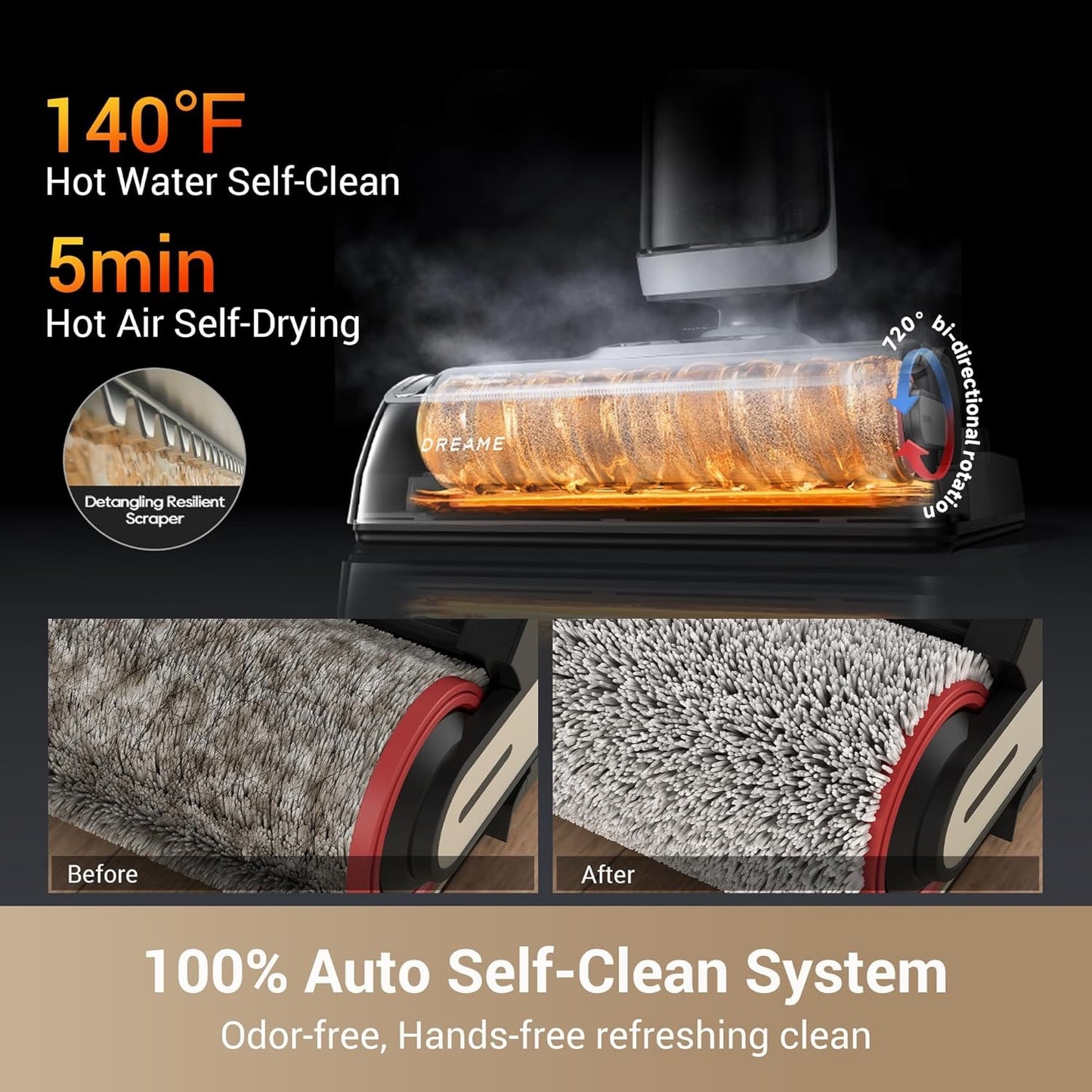 Dreame - H14 Pro 180° Lie-Flat Wet And Dry Vacuum