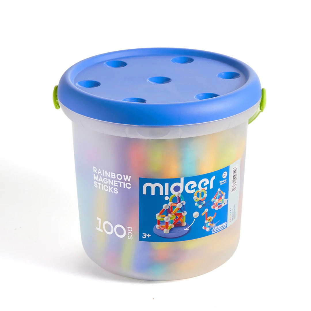 Mideer - Rainbow Magnetic Sticks | 100pcs Mideer - Rainbow Magnetic Sticks | 100pcs