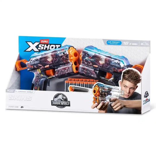 X-Shot - Skins Jurassic Flux Combo- 2 Pack 8Y+