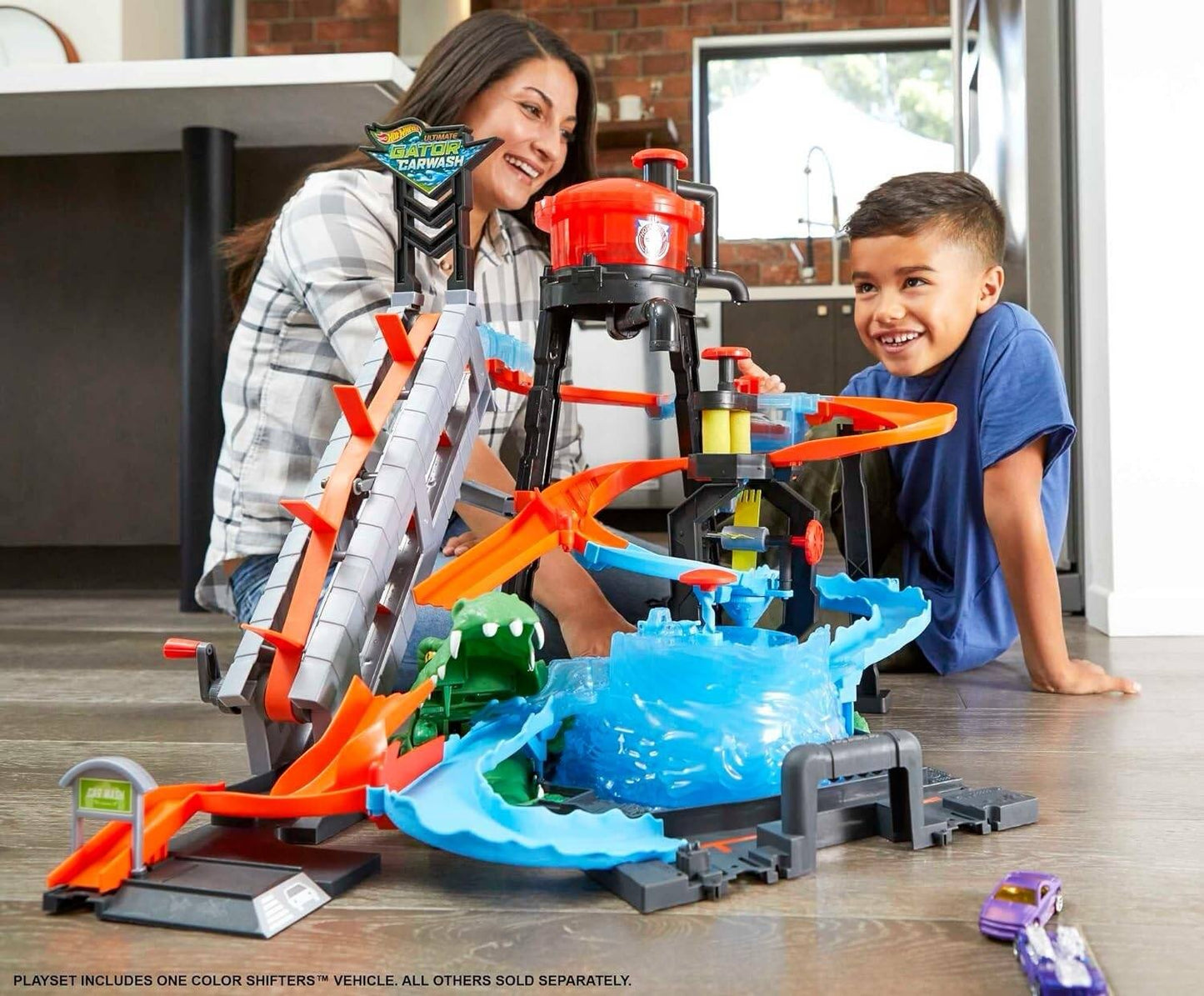 Hot Wheels - Color Shifters Gator Car Wash Playset