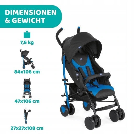 Chicco Stroller with Bumper Bar Mr. Blue
